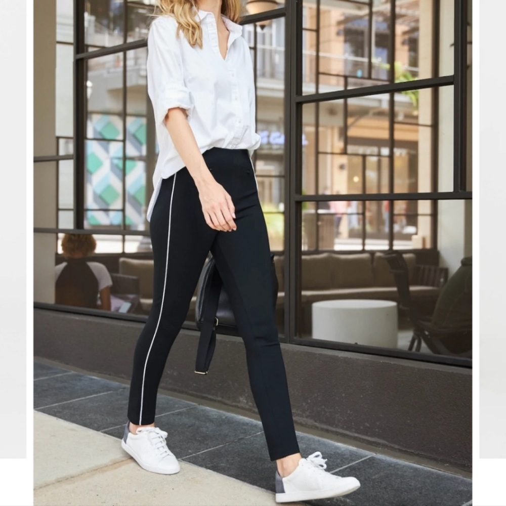 SPANX The Perfect Pant Ankle Piped Skinny Black 1X